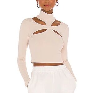 h:ours Alyson Cut Out Long Sleeve Top